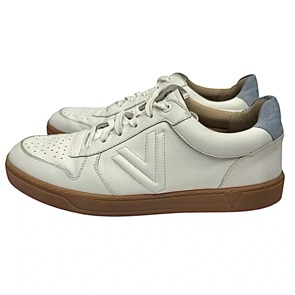Vionic Lucas II White Leather Sneakers Men’s 12.5M Comfort Casual Shoes